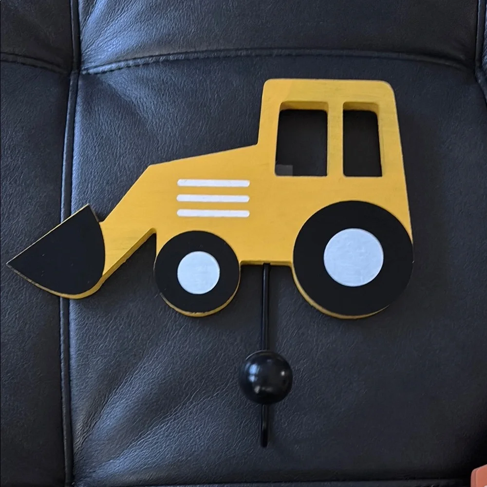 Yellow and Orange Truck Wall Hooks - Kids' Home Wall Decor